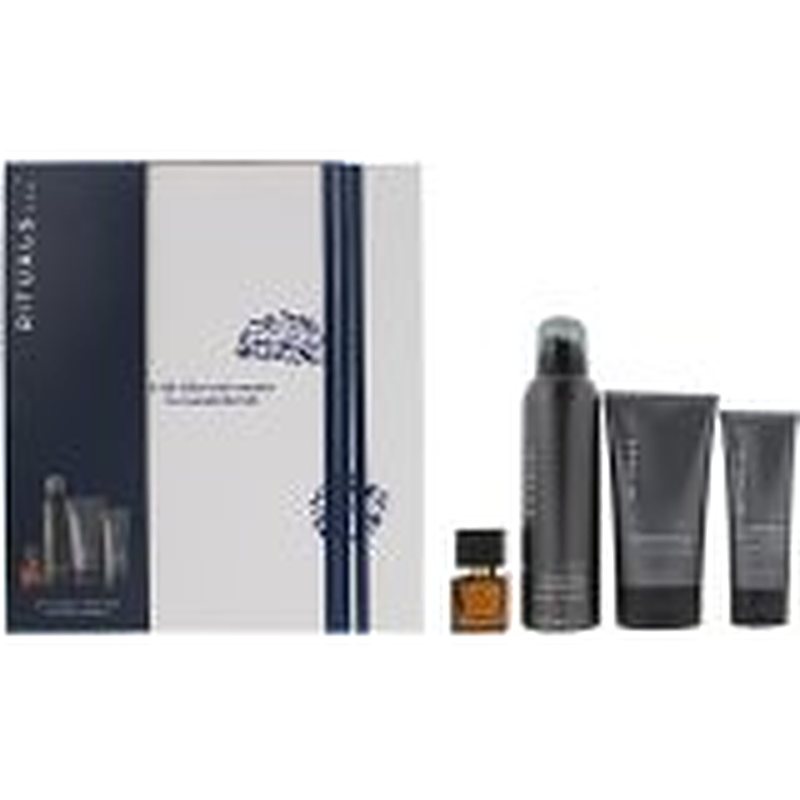 Rituals Homme Gift Set 15ml L'Essentiel EDP + 200ml Foaming Shower Gel + 125ml Face Scrub + 70ml Shampoo