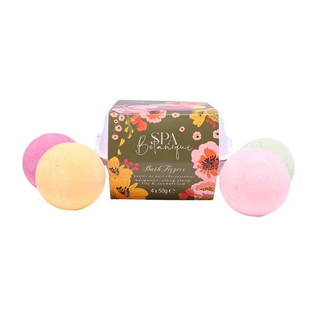 The Kind Edit Co. Spa Botanique Bath Fizzer Gift Set 4 x 50g Bath Fizzers