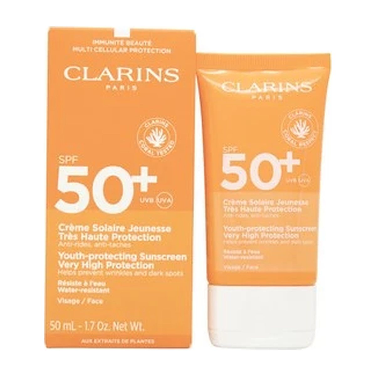 Clarins Youth-Protecting Very High Protection Sunscreen SPF50 50ml