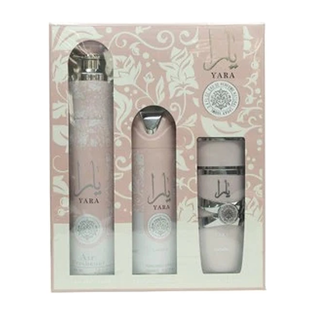 Lattafa Perfumes Yara Gift Set 100ml EDP + 300ml Air Freshener + 200ml Perfumed Spray